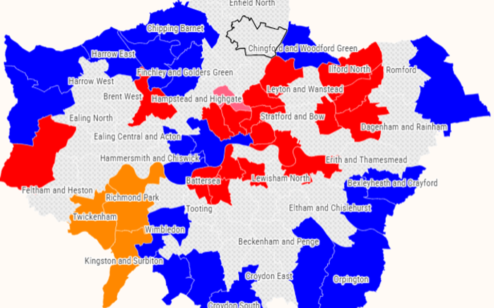 General Election London: Conservatives in tough fight to hang on in the capital