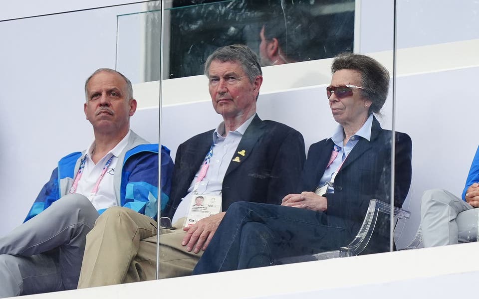 Princess Royal watches rugby at Olympics on day one of Games