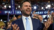 JD Vance at the Republican National Convention. Pic: AP