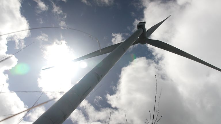 on shore wind turbine