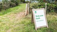 A National Trust sign. Pic: PA