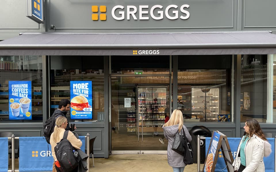 Greggs dishes up profit rise as pizza boxes and iced drinks prove popular