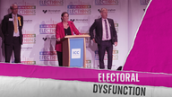 Jess Phillips graphic for Electoral Dysfunction podcast