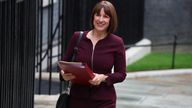 Rachel Reeves walks outside Downing Street 
Pic: Reuters