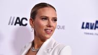 Scarlett Johannson at the American Cinematheque Award ceremony. Pic: AP