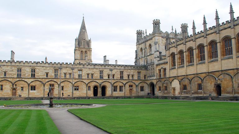 Christ Church College is one of the largest in the University of Oxford, Britain, November 6, 2014. More recently it has been used in the filming of the movies of J. K. Rowling's Harry Potter series. Photo/Tereza Supova (CTK via AP Images)