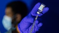 A health professional prepares a syringe with the mpox vaccine. File pic: AP