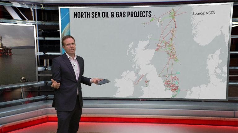 The UK's largest untapped oil and gas field has been given the green light by the regulator, despite warnings about the climate damage of new fossil fuel projects.

Sky's Ed Conway has analysed whether new oil and gas fields will increase the UK's energy security or will make commitments to net zero difficult to reach. 
