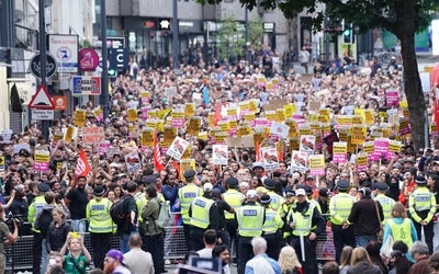 UK riots LIVE: Met chief hails 'show of unity' in London as far-right disorder fails to materialise