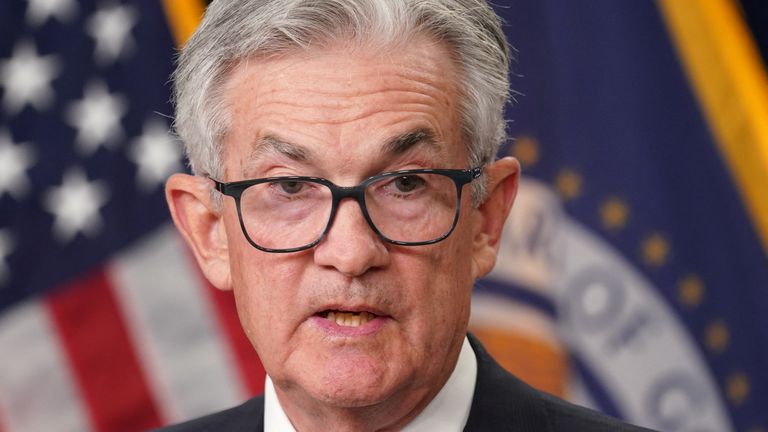 US Federal Reserve Board Chairman Jerome Powell