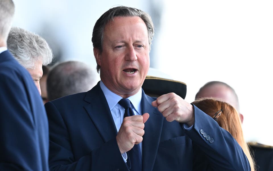 Lord Cameron sworn in at Westminster after quitting defeated Tory frontbench