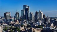 A drone view of London
Pic: Reuters