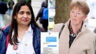 Wrongly prosecuted subpostmistress Seema Misra (left) and former chief executive Paula Vennells (right). 
Pic: PA