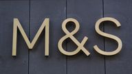 File photo dated 14/09/20 of Marks and Spencers' logo. Marks & Spencer has revealed a jump in sales in the face of pressure on customer finances but saw profits dip over the past year on the back of higher costs. The high-street chain said sales grew in both its clothing and homeware, and food divisions over the year to April. Bosses at M&S hailed the performance as evidence of progress from the retailer's turnaround plan, which has seen it shut dozens of its larger stores amid an overhaul of it