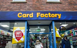 Card Factory profits hit by National Living wage hike and wet weather