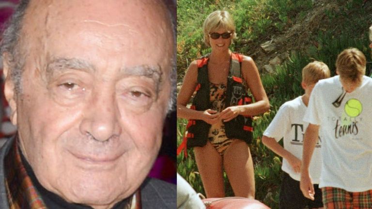 Former Head of Scotland Yard's Royal Protection Command Dai Davis talks about finding out Mohamed Al Fayed had invited Princess Diana and her two sons on holiday.
