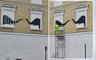 Vandalised Banksy artwork in Chelsea gets 'anti-graffiti' protection