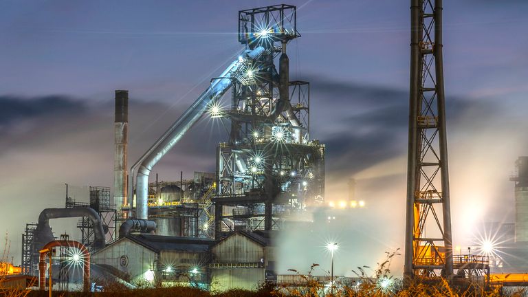 The Tata Steel Steelworks in Port Talbot.
Pic: iStock