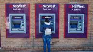 A file picture of a NatWest cash machine. Pic: iStock