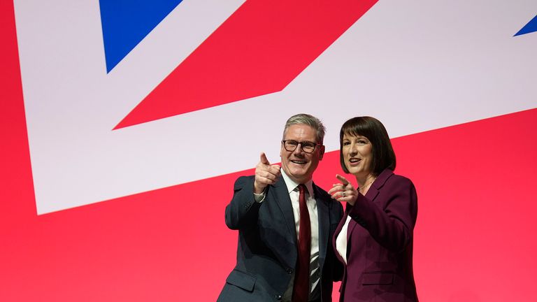 Sir Keir Starmer and Chancellor Rachel Reeves. Pic: AP