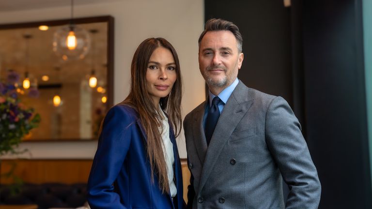 Jason Atherton with his wife and business partner Irha. Pic: Rachel Harrison Communications