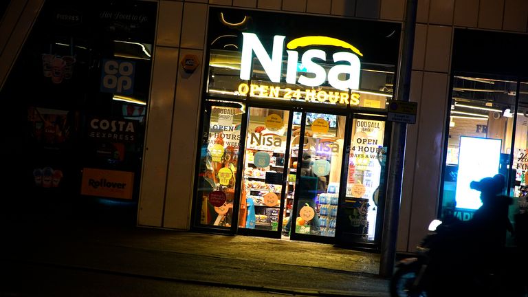 A Nisa supermarket storefront