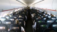 Inside an easyJet cabin. Pic: iStock