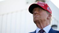 U.S. President-elect Donald Trump attends a viewing of the launch of the sixth test flight of the SpaceX Starship rocket, in Brownsville, Texas, U.S., November 19, 2024 . Brandon Bell/Pool via REUTERS
