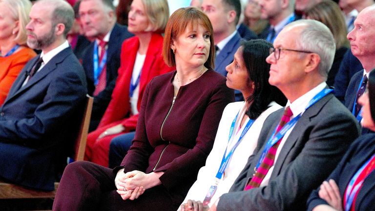 Rachel Reeves during the International Investment Summit.
Pic: Reuters