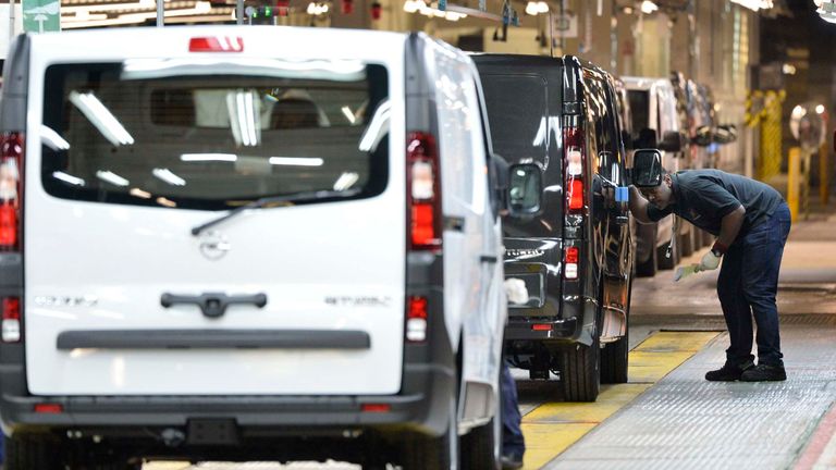 The Vauxhall plant in Luton
File pic: PA