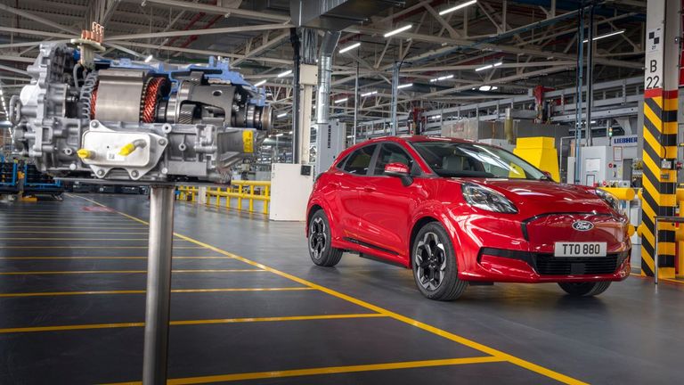 The electric van and Puma use the power unit produced on Merseyside. Pic: Ford