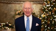 King Charles III during the recording of his Christmas message at the Fitzrovia Chapel in central London. Picture date: Wednesday December 11, 2024.

