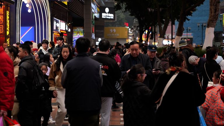  People shopping ahead of Chinese New Year