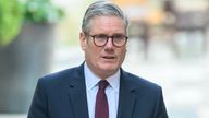 Prime Minister Sir Keir Starmer during a visit to the City of London Police station, central London Paul Grover/Telegraph/PA Wire