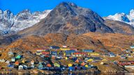 Colourful houses in East Greenland. Pic: AP