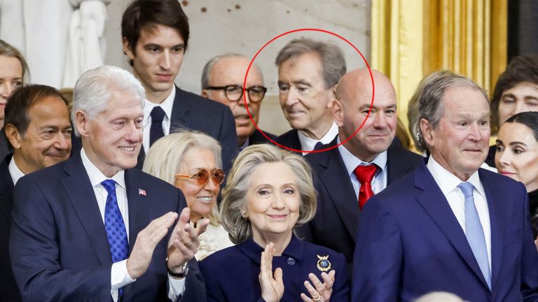 Bernard Arnault during the inauguration.
Pic: reuters