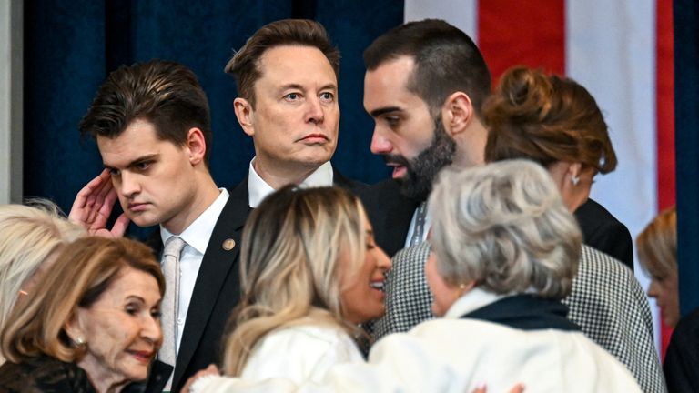 Elon Musk arrives before the inauguration of Donald Trump as the 47th president of the United States takes place inside the Capitol Rotunda of the U.S. Capitol building in Washington, D.C., Monday, January 20, 2025. It is the 60th U.S. presidential inauguration and the second non-consecutive inauguration of Trump as U.S. president. Kenny Holston/Pool via REUTERS