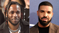 Kendrick Lamar (left) and Drake (right).
Pic: AP