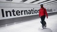 Passengers arrive at Heathrow terminal five. File pic: PA