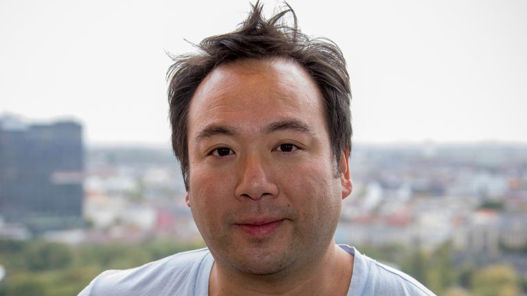 04 October 2018, Berlin: Will Shu, Chief Executive Officer (CEO) of Deliveroo, stands on a roof terrace at Potsdamer Platz. The British online delivery service Deliveroo supplies its customers with dishes from various partner restaurants. Founded in 2013, Deliveroo now also operates in the Netherlands, France, Germany, Belgium, Ireland, Spain, Italy, Australia, Singapore, Dubai and Hong Kong. Photo by: Jens B'ttner/picture-alliance/dpa/AP Images