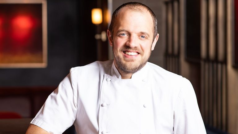 James Knappett, chef-patron of two Michelin-starred Kitchen Table, in Fitzrovia