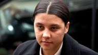 Sam Kerr on trial for racially aggravated harassment - Kingston Crown Court.
Pic: Reuters