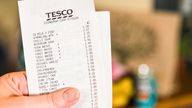 A Tesco receipt. Pic: iStock