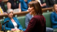 Rachel Reeves delivers her spring statement. Pic: PA